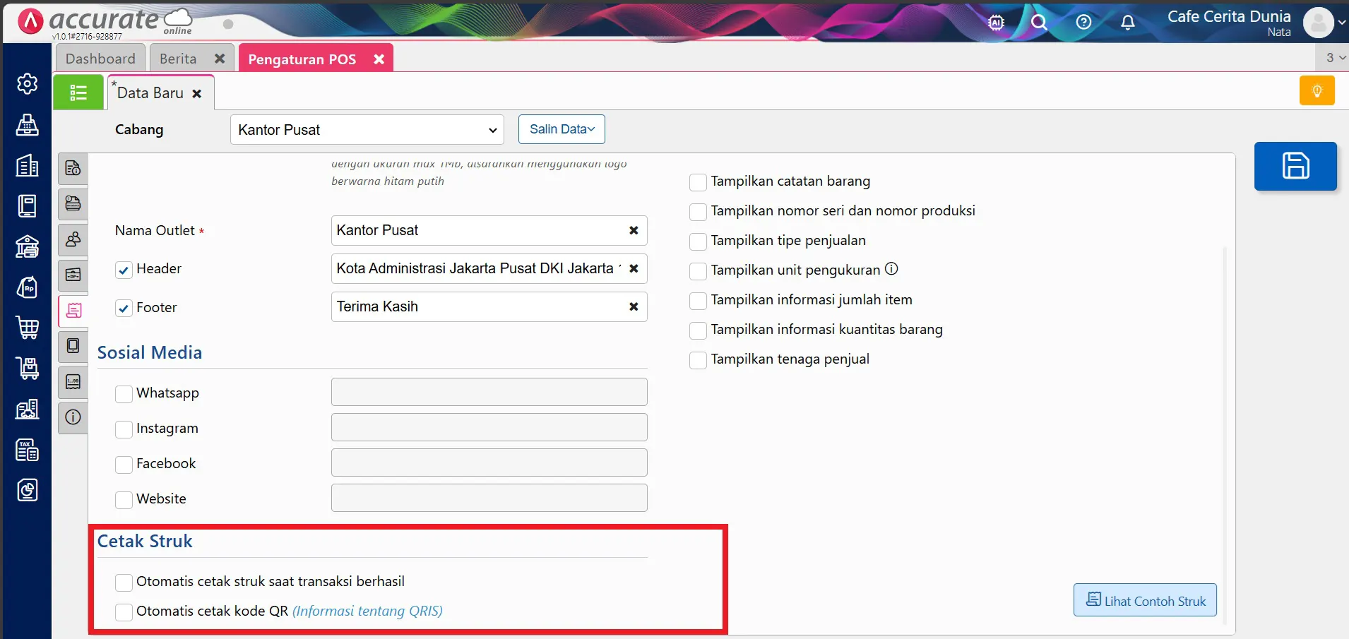 membuat design struk